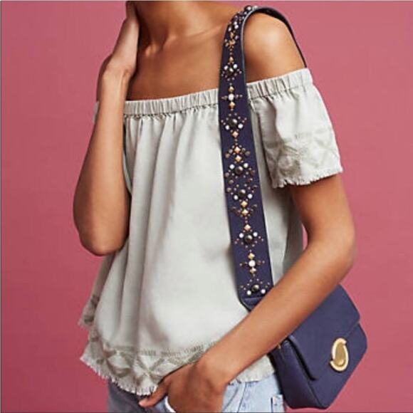 Anthropologie Cloth & Stone Off Shoulder Top Size XS - Picture 1 of 7